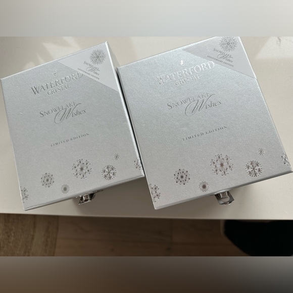 Waterford Snowflake 10th Anniversary Edition Love Double Old Fashioned Tumbler - Picture 2 of 5